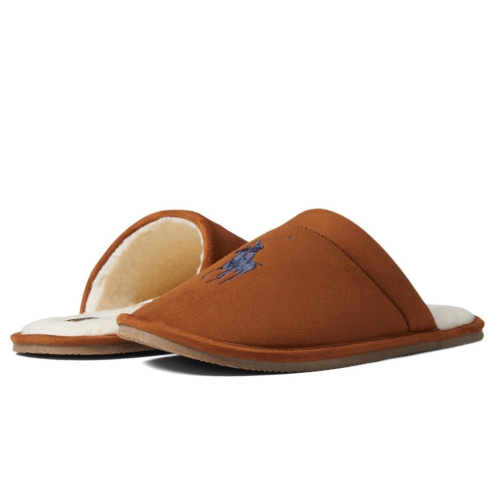 POLO RALPH LAUREN Men's Klarence Scuff Slipper Snuf, Size 9 NEW